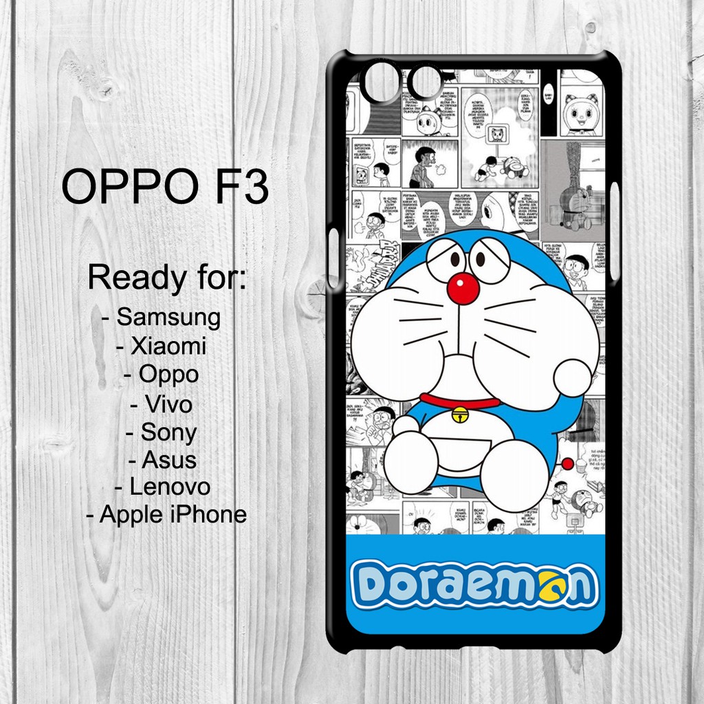 Doraemon Lucu Custom Hardcase Oppo F3 Shopee Indonesia