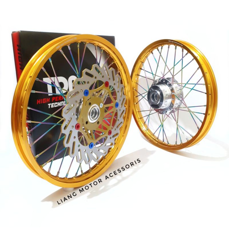 Sepaket Velg TDR Tromol Set Jari2 - Paketan Velg Honda Sonic 150 R