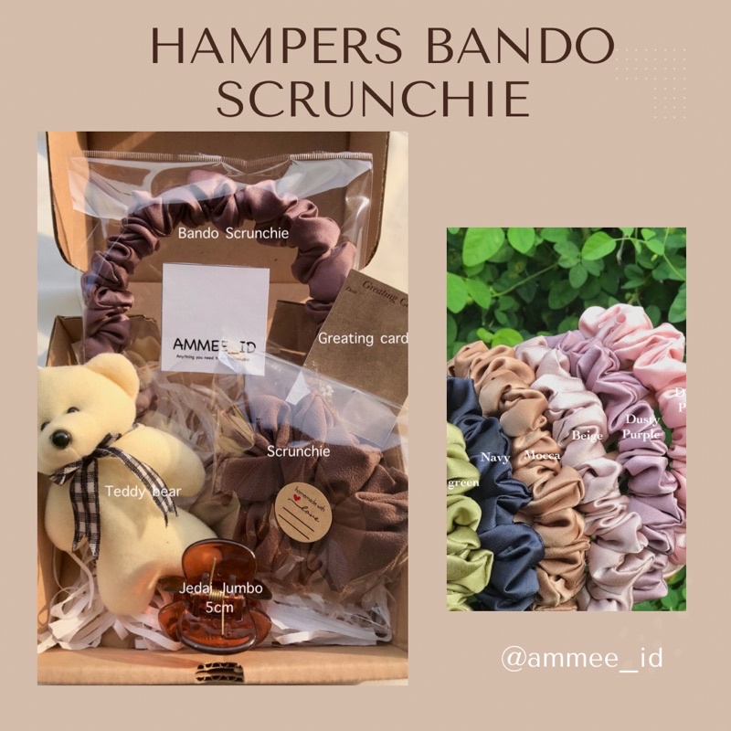 Hampers Bando Scrunchie / Gift Box Bando Scrunchie / Kado wisuda / Hampers lebaran