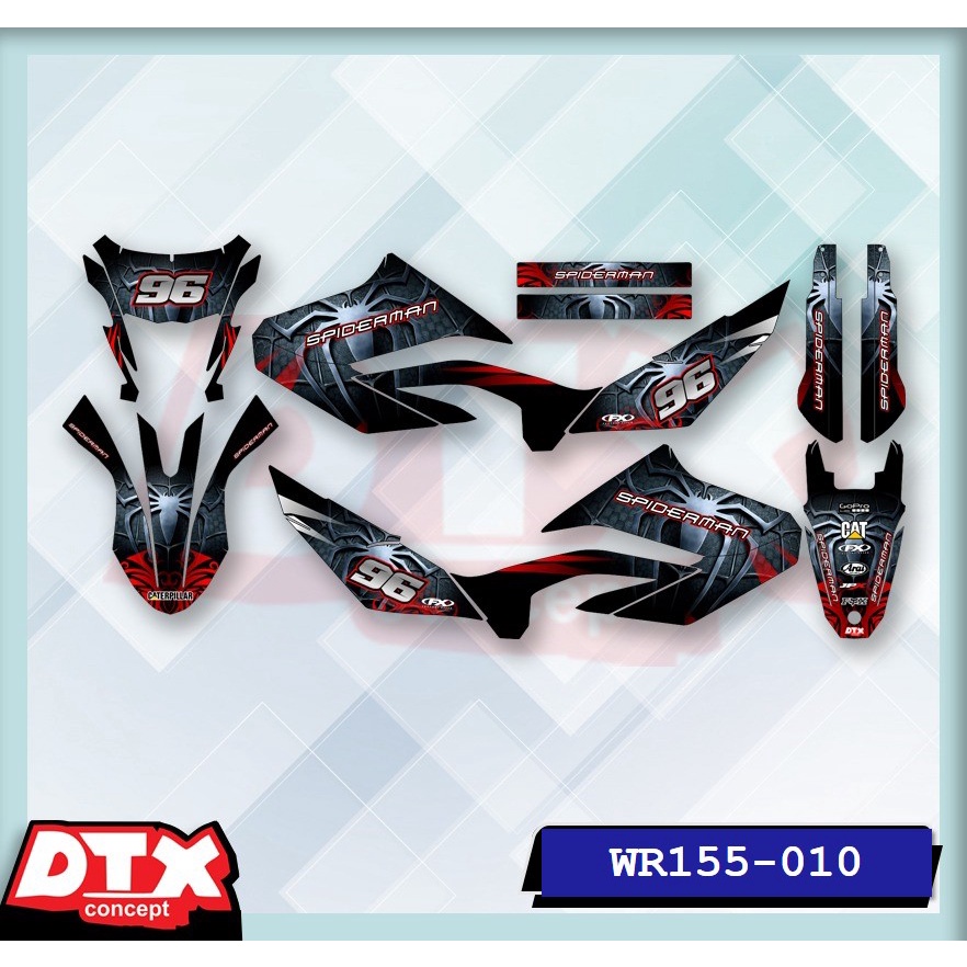 decal wr155 full body decal wr155 decal wr155 supermoto stiker motor wr155 stiker motor keren stiker motor trail motor cross stiker variasi motor decal Supermoto YAMAHA WR155-010