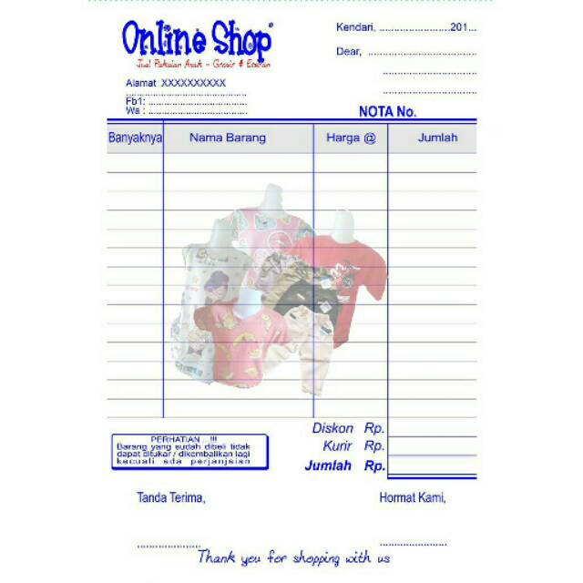 Jual Nota Custom 2 Ply Ukuran 1 2 Folio Hvs Indonesia Shopee Indonesia