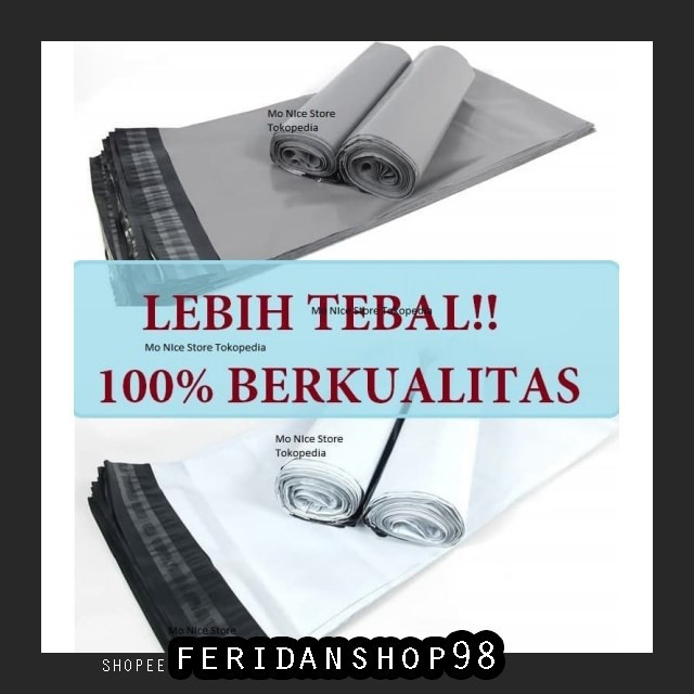 

BT191 AMPLOP PACKING 25X45 BEST POLYMAILER POLYBAG KANTONG AMPLOP PLASTIK SILVER BY FERIDANSHOP98