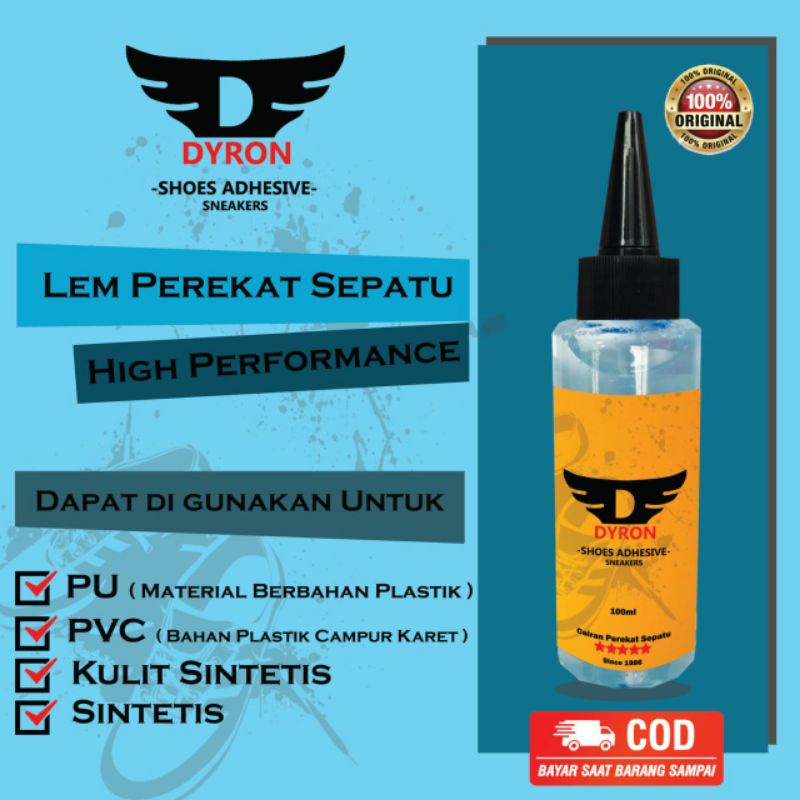 LEM SEPATU SNEAKERS [BENING|TRANSPARAN GLUE] ORIGINAL DYRON 100ML