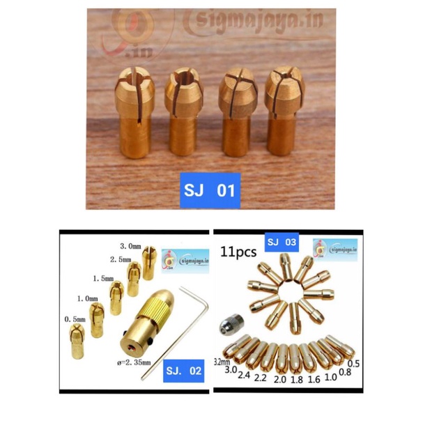 kepala bor mini gerinda chuck collet mini grinder set