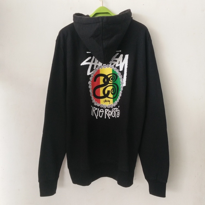 STUSSY IRIE ROOTS BLACK HOODIE