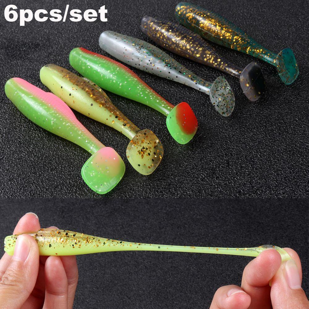 Suyo 6pcs/lot Umpan Cacing Pancing Panas Ganda Warna 8cm/4.8g Renang Capuchin Maggot