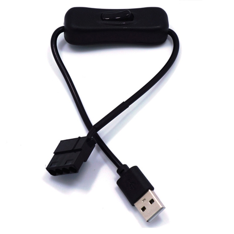 Btsg 30cm USB to 3Pin/4Pin Untuk Case Fan Adapter Connector Kabel (USB-3Pin/4Pin Ca