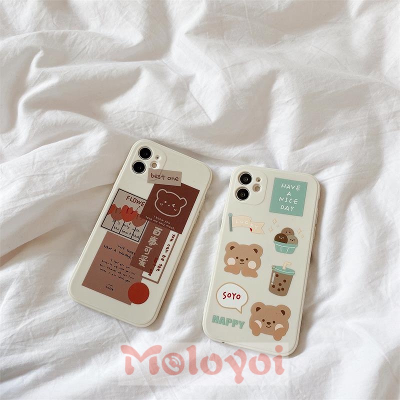 Case Desain Beruang Retro Untuk Oppo A54 A95 Reno 6 5 A74 A7 A5s A12 A35 A53 A15 A15S Reno 5F A94 Reno 4 4f 4lite A1K A11K A32 A92 A3s A5E