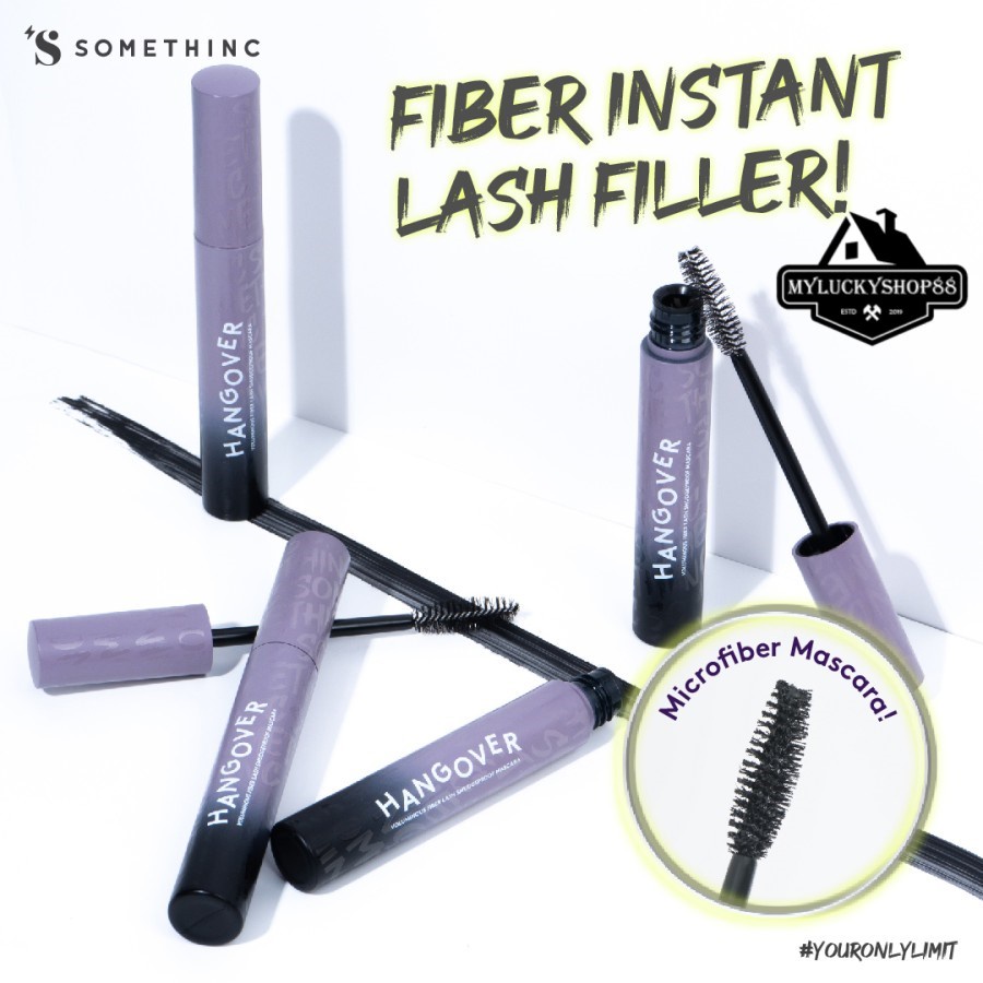 Somethinc Hangover Voluminous Fiber Lash Smudgeproof Mascara Maskara