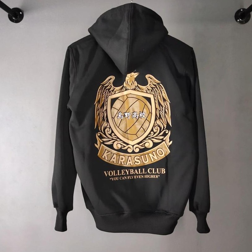 Jaket Hoodie Haikyuu Sablon GOLD Terbaru Terlaris