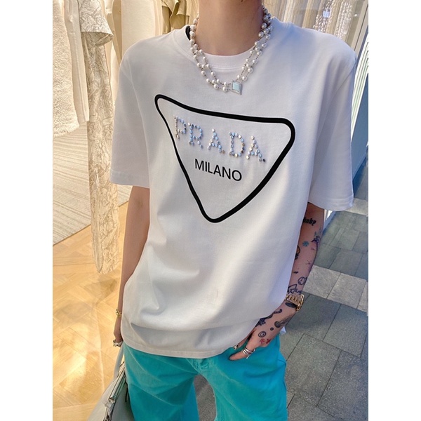 MKS.IMPORTFASHION KAOS PRADA EMBOS PREMIUM BANGKOK