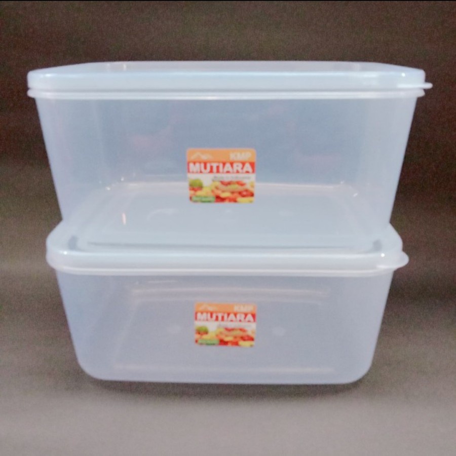 Kotak Makan Plastik 1800mL / Sayur / Tempat Penyimpan Serbaguna / Wadah Makanan Transparan / Toples Kotak Lunch Box