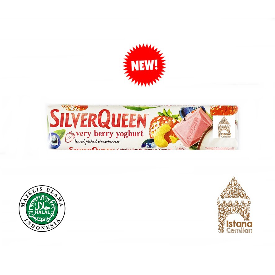 BARU ! Silver Queen / Silverqueen Very Berry Yoghurt Cokelat 25 Gram