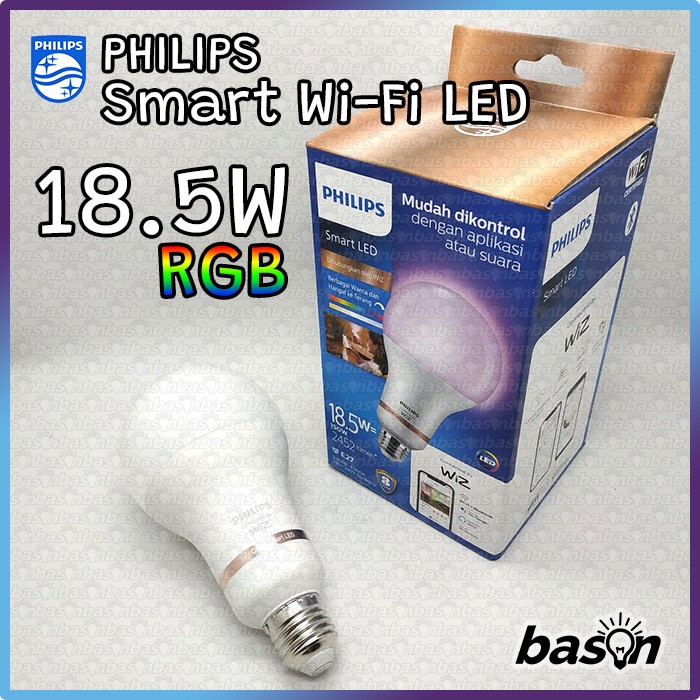 PHILIPS Smart WiFi LED 18.5W Color RGB High Lumen A80 - WiZ Connected