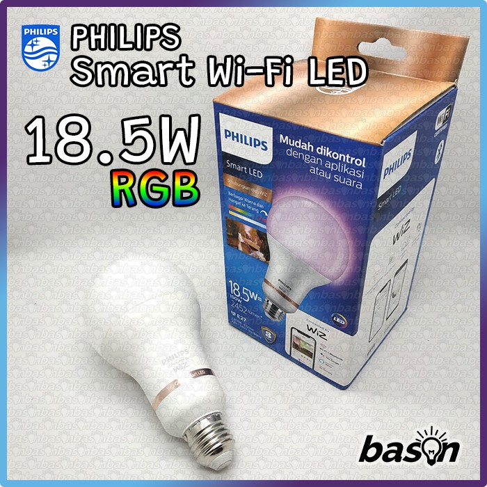 PHILIPS Smart WiFi LED 18.5W Color RGB High Lumen A80 - WiZ Connected