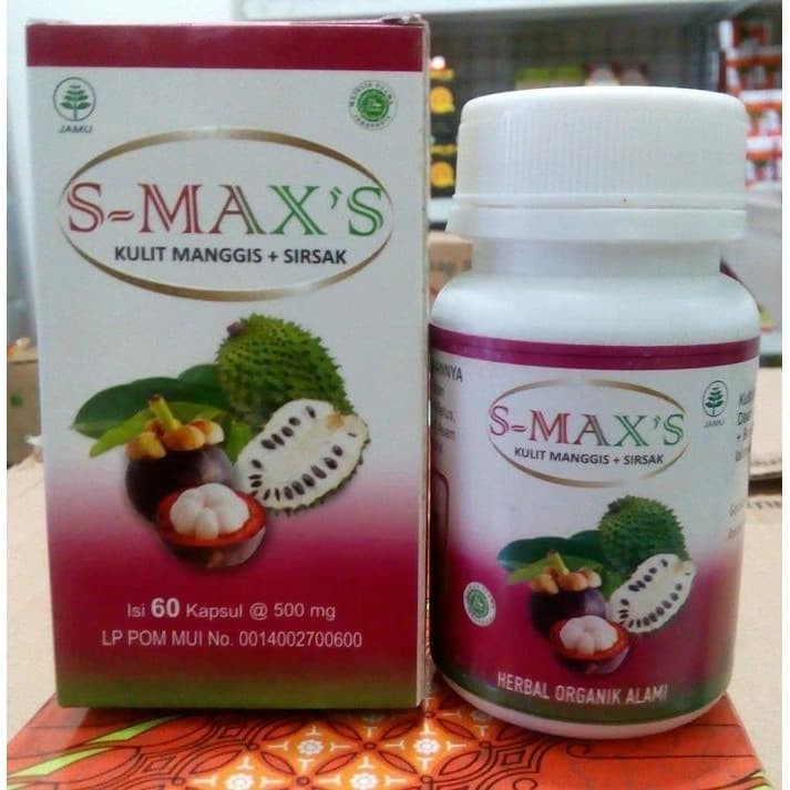 

Kapsul KULIT MANGGGIS + SIRSAK S-MAXS INAYAH 60 kapsul Diabetes Hipertensi