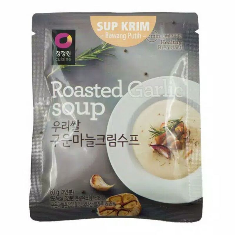 

Chung Jung One Soup Roasted Garlic / Sup Krim Instan Rasa Bawang Putih Panggang 60gr