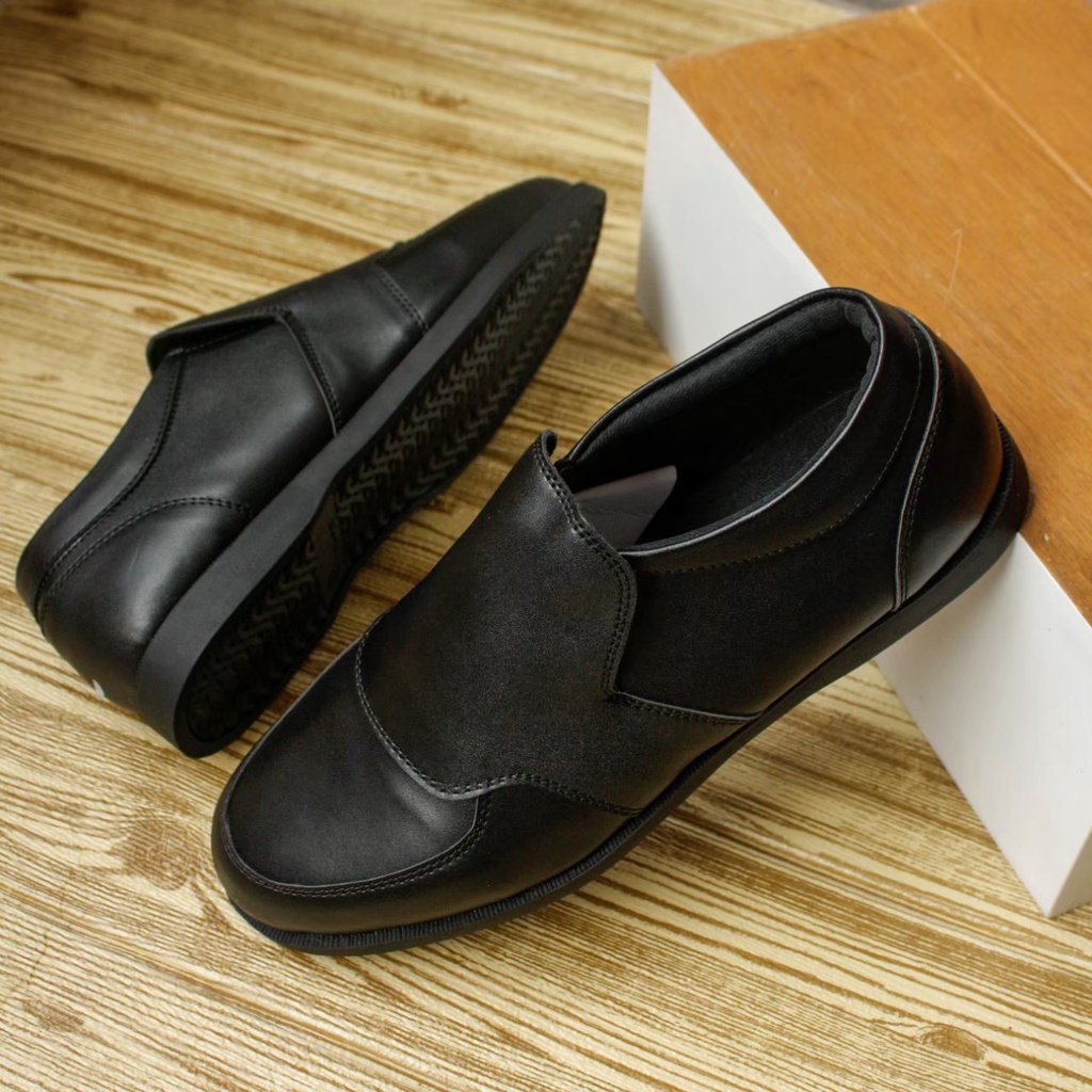 SAMUEL BLACK - Sepatu Loafers Pria Kulit Kasual Klasik Formal Kerja Kuliah Pria/Cowok - Loafer