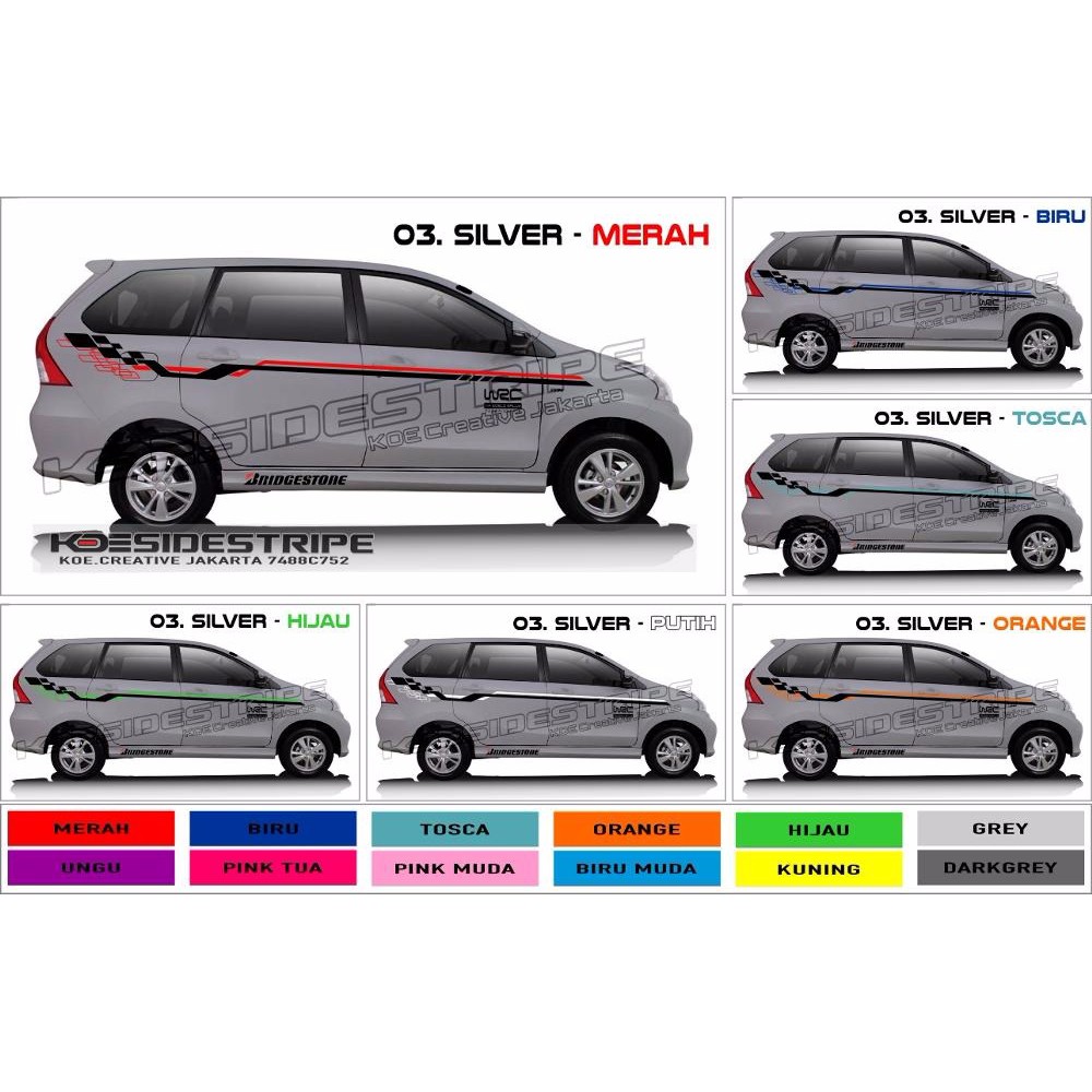 CUTTING STICKER MOBIL AVANZA XENIA 3