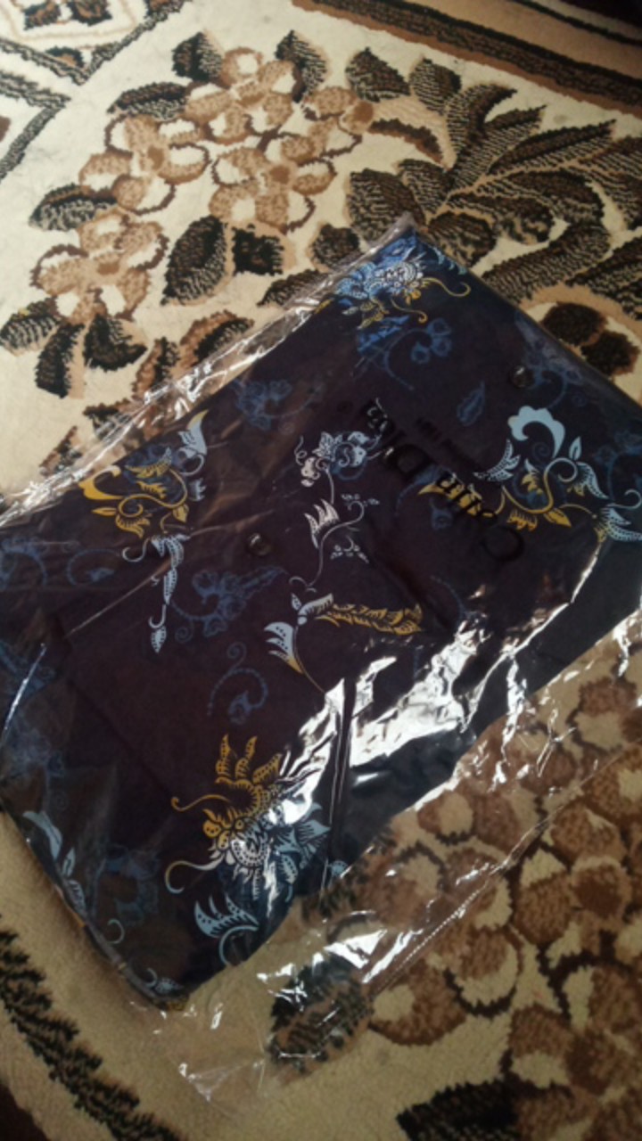 Lbl1048 Kemeja Batik Pria Slim Fit Luigibatani Best Seller