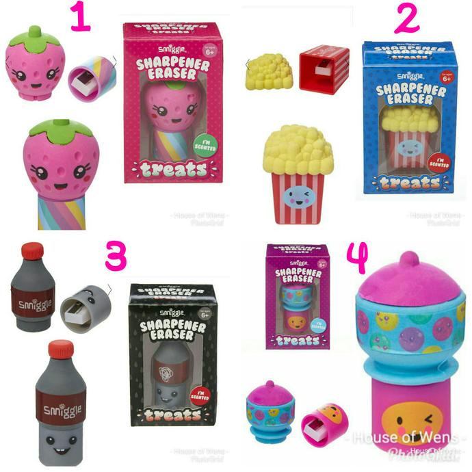 

Office & Stationery | Alat Tulis | Smiggle Treats Eraser Sharpener - Rahutan & Penghapus Smiggle | Best Seller