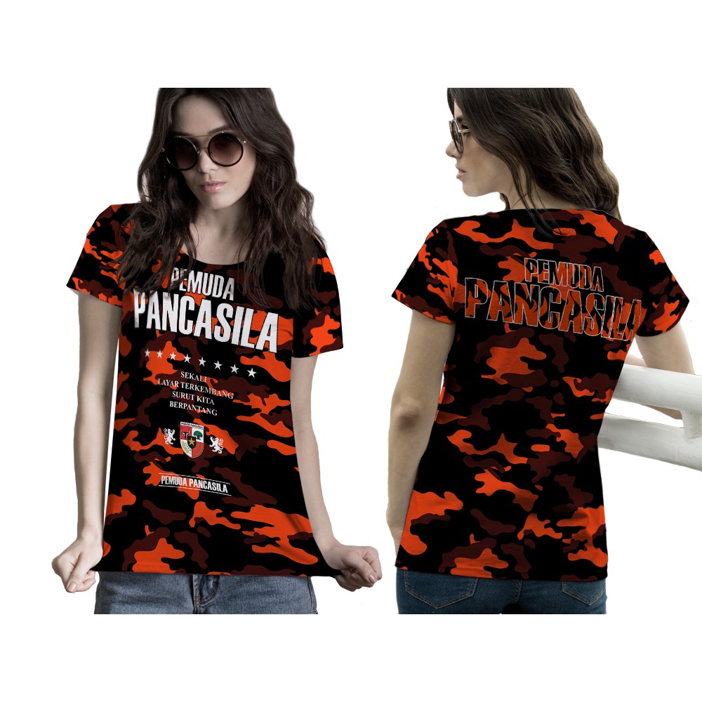 Kaos Pemuda Pancasila Wanita | Kaos Pemuda Pancasila Lengan Pendek | Kaos Pemuda Pancasila