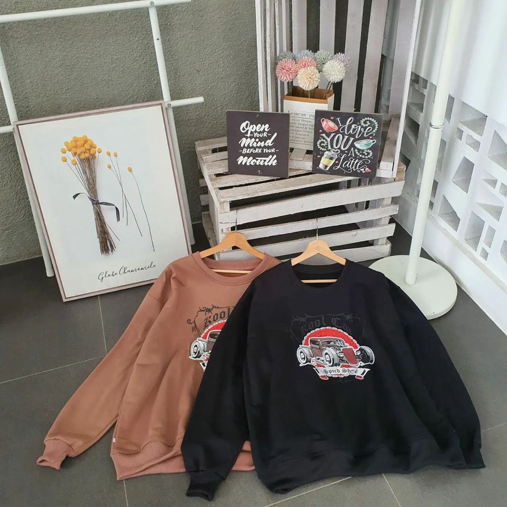 Sweater Rool Car XXL Sweater Pria Wanita Gaya Street Style