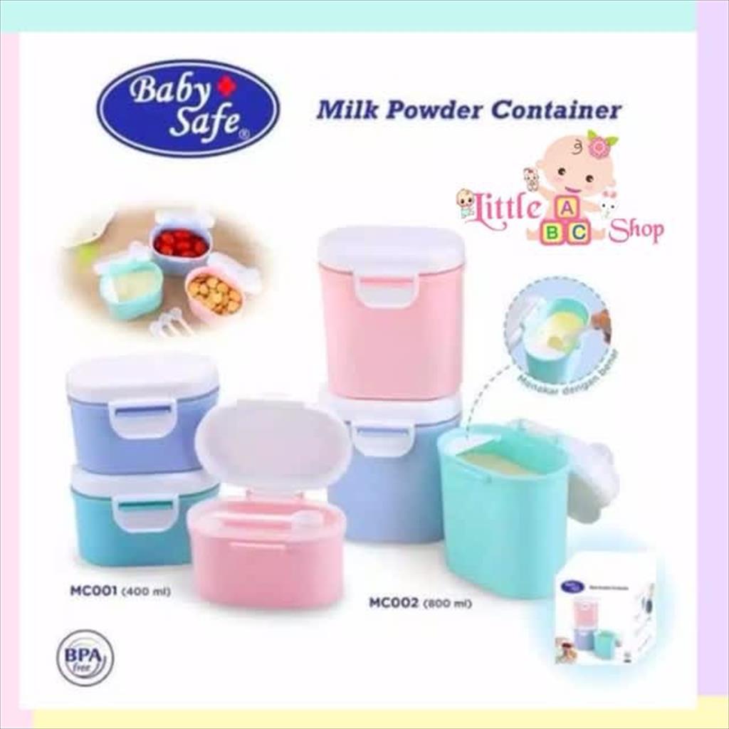 Babysafe Milk Powder Container 800ml 400ml / Baby safe MC001 MC002 Milk Container tempat susu