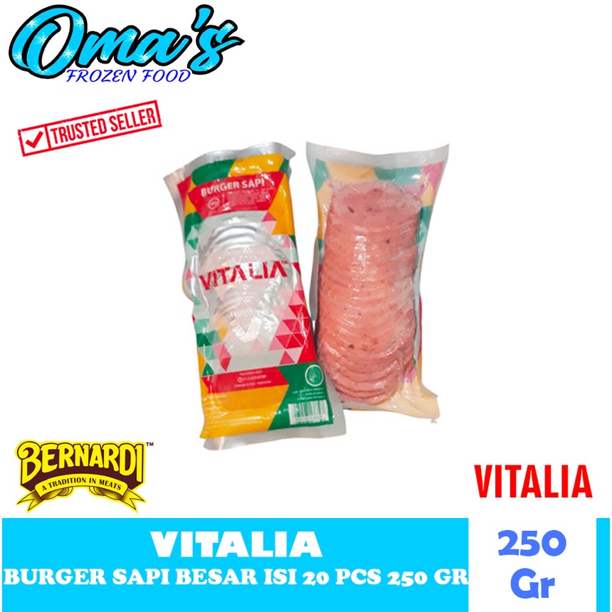 

VITALIA BURGER SAPI ISI 20PCS 250GR