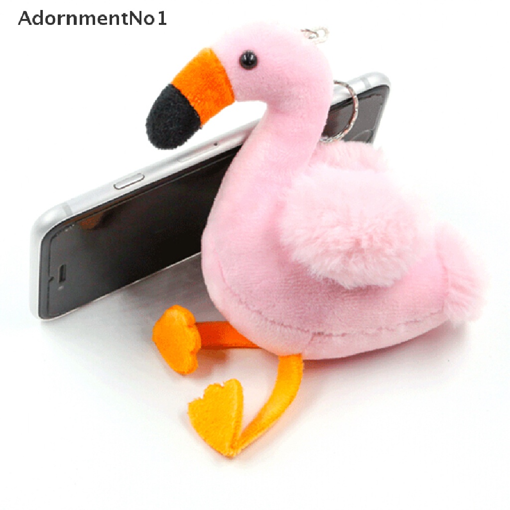 (AdornmentNo1) Gantungan Kunci Bentuk Flamingo Bahan Plush