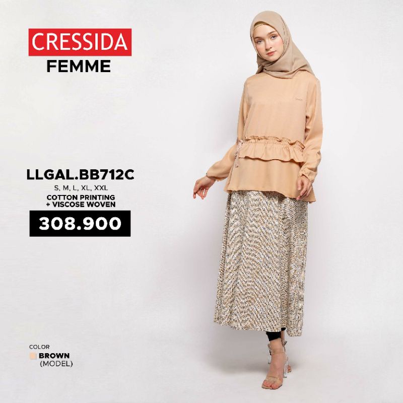 baju cewek cressida baju muslim baju gamis original  branded LLGAL.BB712C