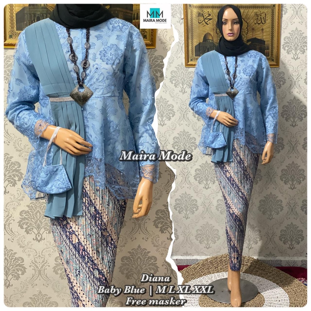 Kebaya Wisuda Aurora Salendang Maira / Baju Pesta Modern / Bridesmaid Kekinian / Kebaya Modern