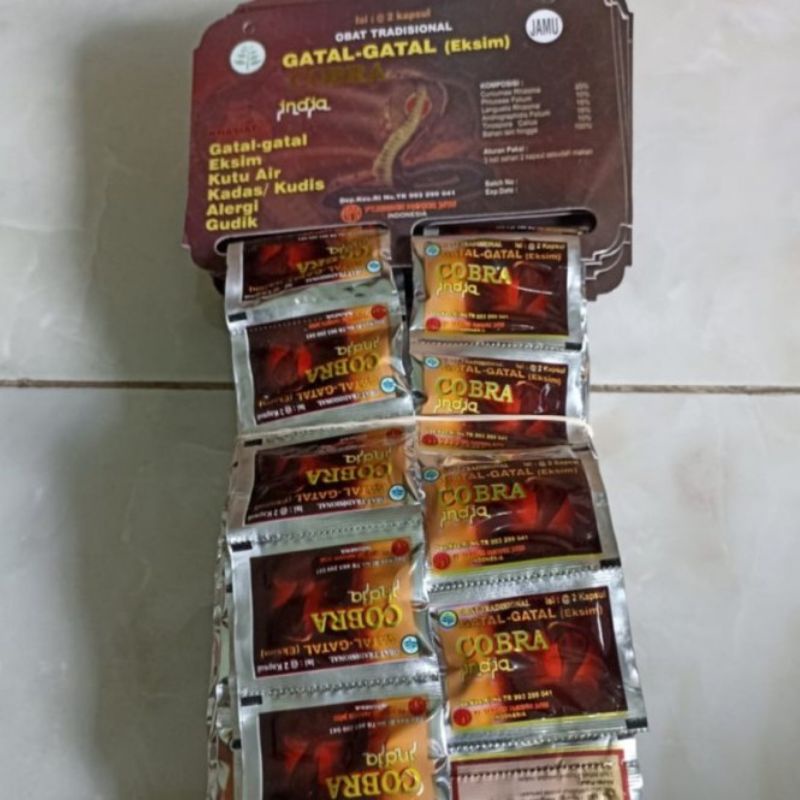 

Herbal (Cobra) India Asli Original Mengobati Gatal Eksim Kudis Kurab Gudik Alergi