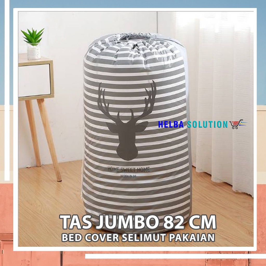 Tas Serut Jumbo Tempat Penyimpanan Selimut Bedcover Pakaian Kapasitas Besar Large Storage Bag