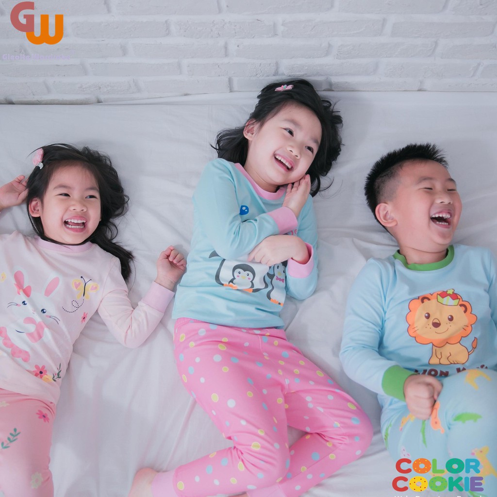 GW Gleoite Wardrobe baju tidur anak laki laki piyama katun bayi anak singa raja piyama lengan panjan-2