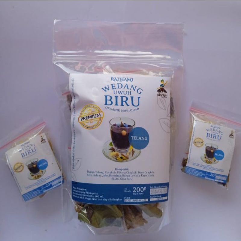 

WEDANG UWUH BIRU + LENGKAP DENGAN GULA BATU - REAL PICTURE - READY STOK