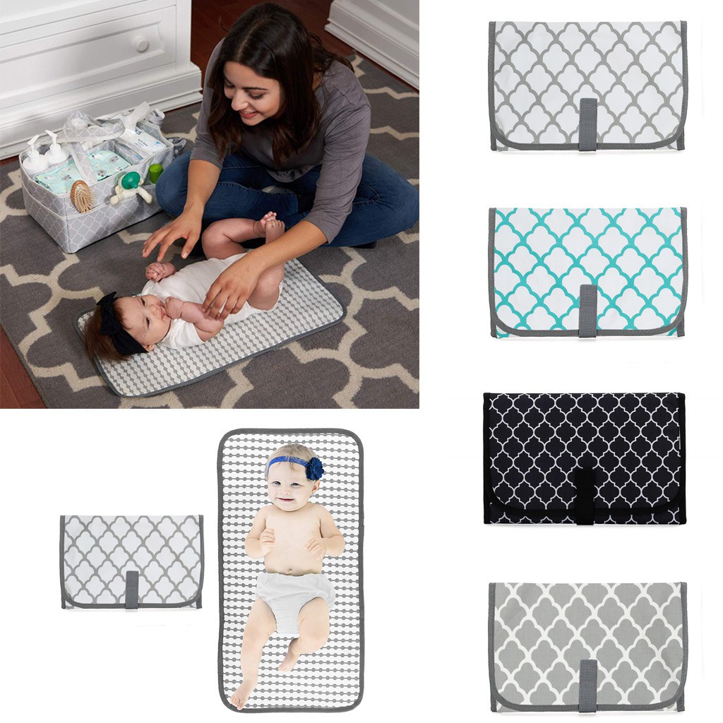 Newborns Foldable Waterproof Baby Diaper Changing Mat Portable