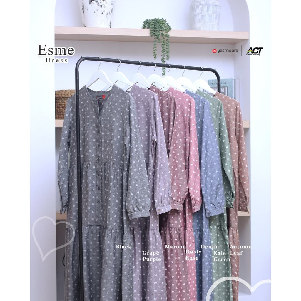 Yasmeera Gamis Katun - Esme Dress