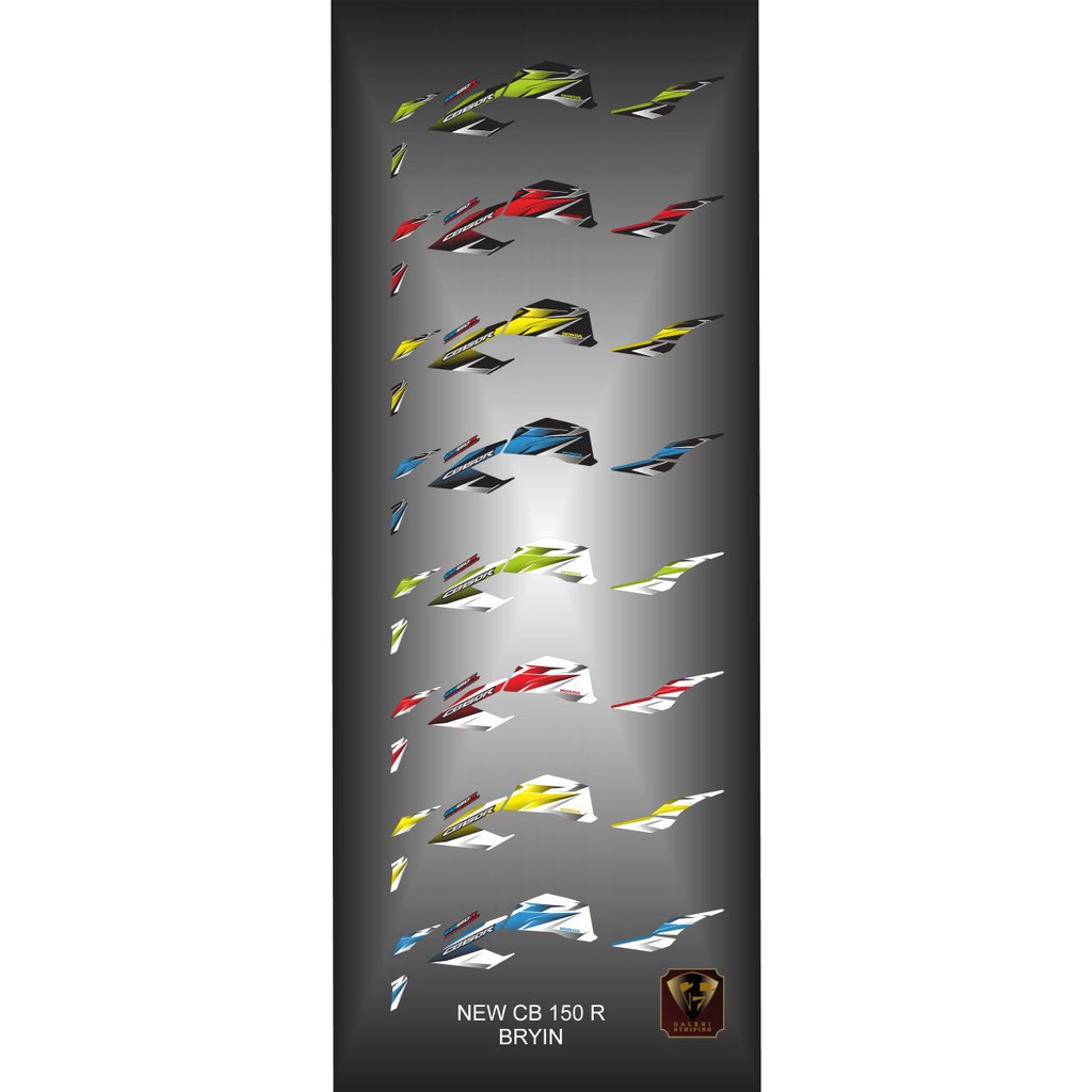 Striping cb 150 r 2016-2019 - Stiker Decal new cb150R BRYIN