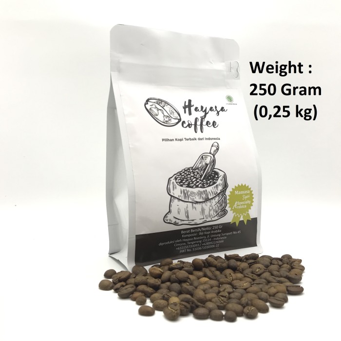 

NEW Kopi Hayasa Mamasa Sipai Specialty Arabica - 250 Gr - Biji