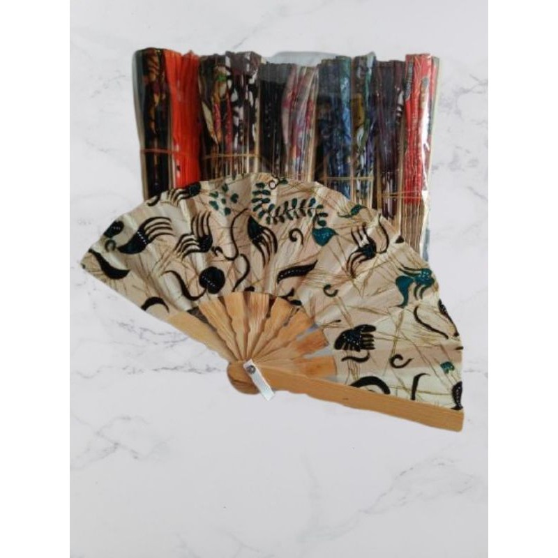 souvenir kipas batik 50 pcs