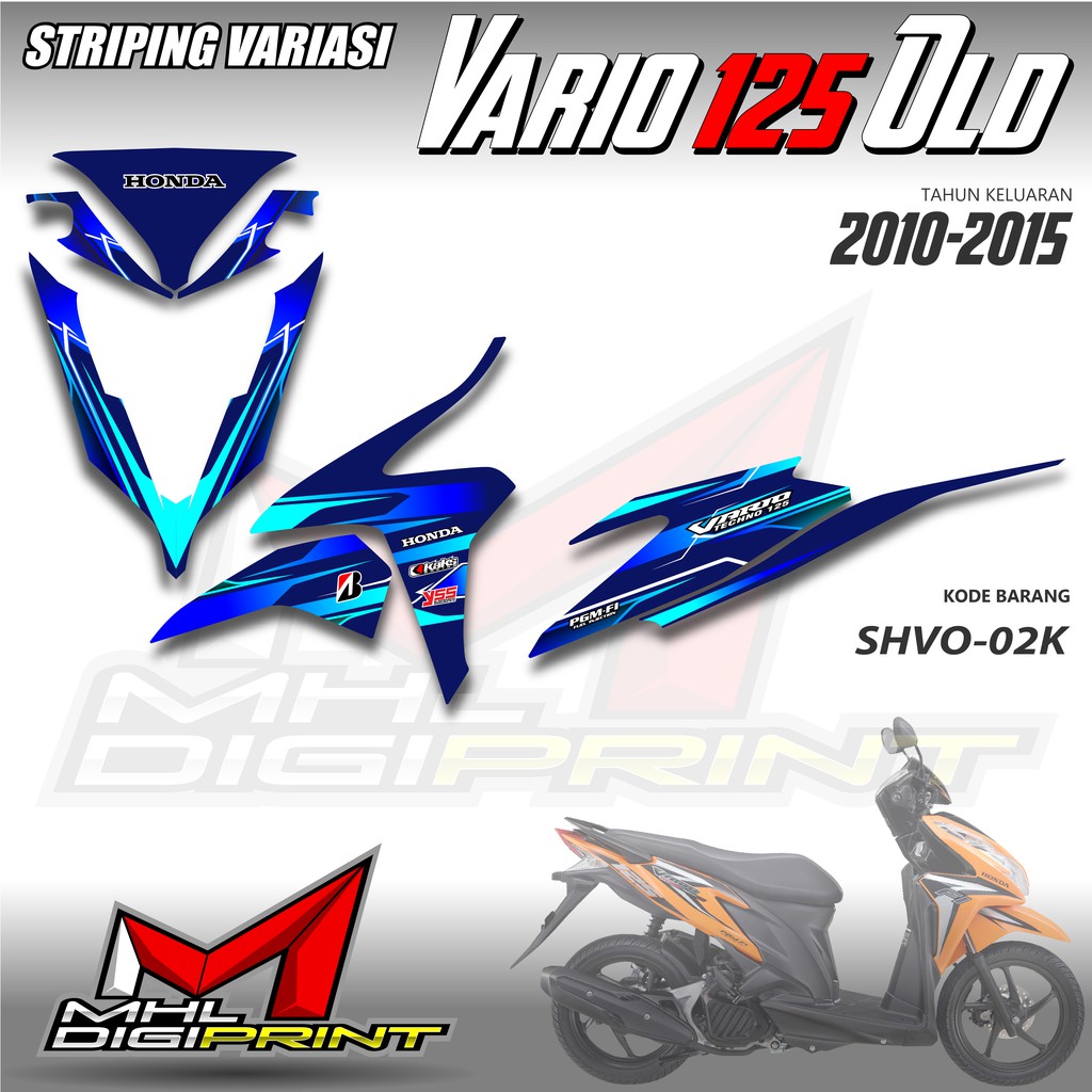 STIKER STRIPING VARIO 125 OLD - STIKER VARIO TECHNO 125 - SHVO 02