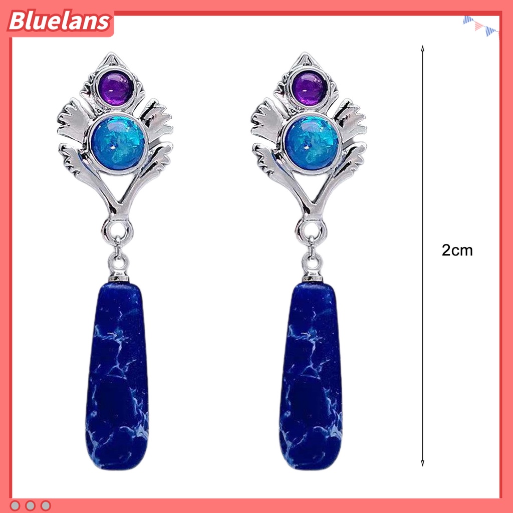 1 Pasang Anting Kait Gantung Wanita Desain Ukiran Unik Gaya Vintage Etnik Untuk Pesta / Hadiah