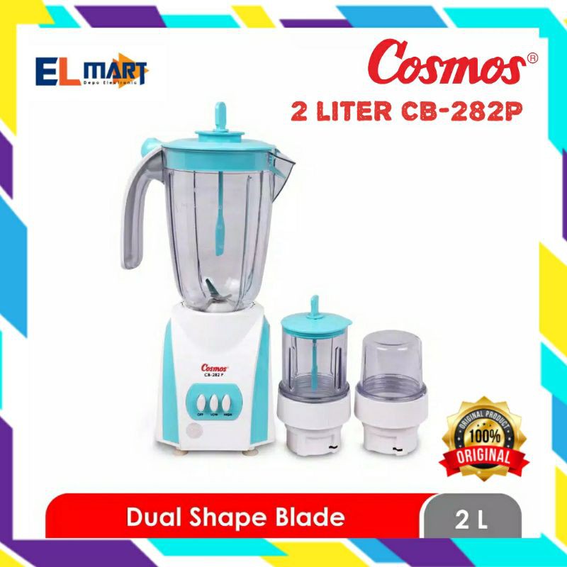 Blender Cosmos plastik 3in1 CB 282P/ pelumat cb 282 p /cosmos CB282P