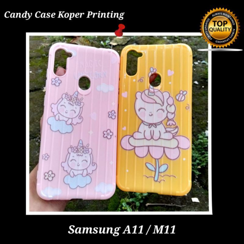 Candy Case Koper Samsung M11 A11 Super Hits Motif Unicorn Best Seller Lugagge