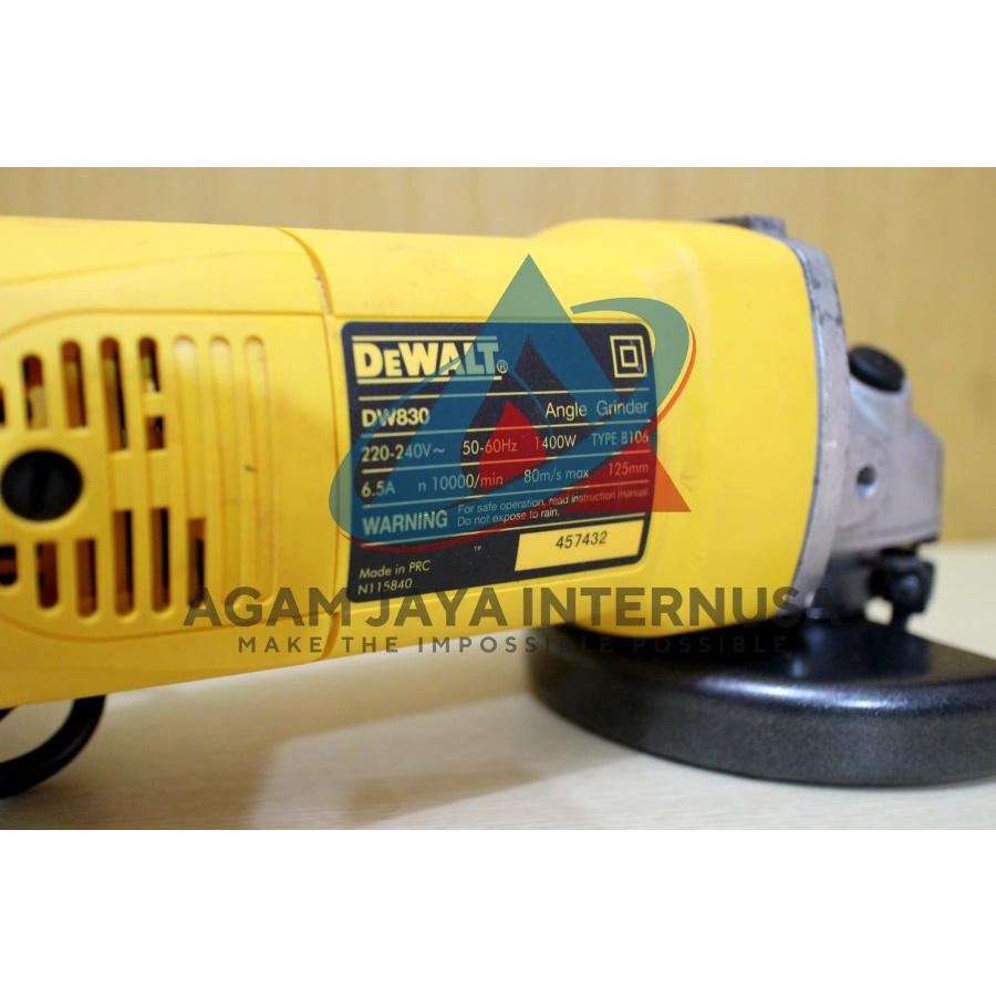 GRINDING MACHINE DEWALT DW830 ( TANPA KOTAK )