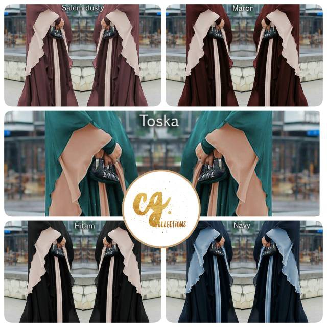 OLLY CERUTY SYARI busui selebgram muslimah dress gamis hijab fashion office kuliah daily wear
