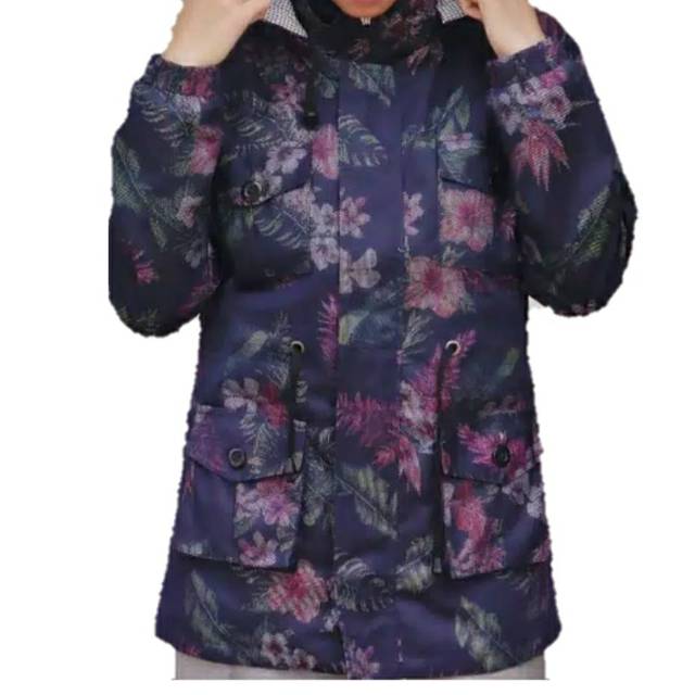 Jaket Parka Wanita,Parka Parasut motif,Jaket Hoodie