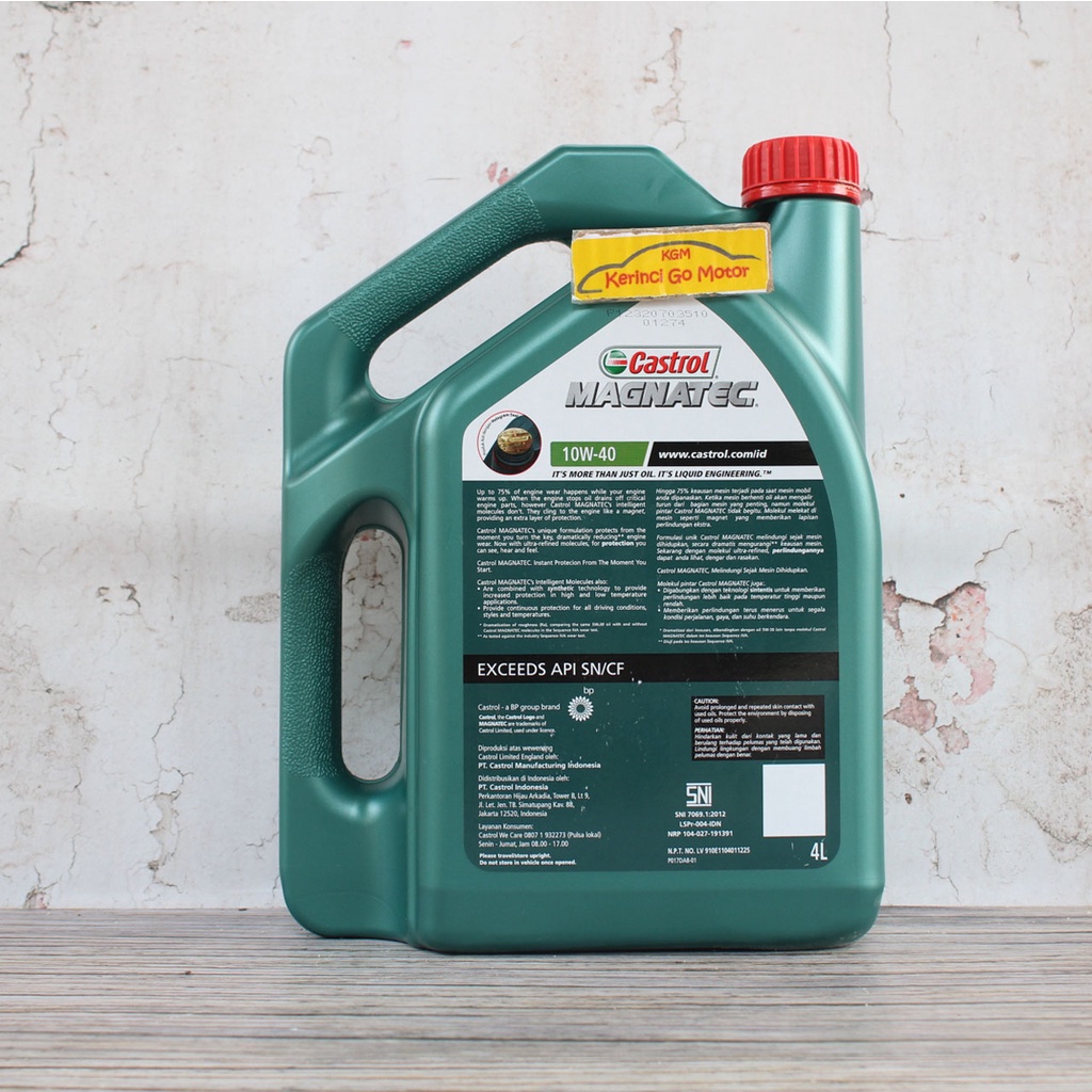 OLI CASTROL MAGNATEC 10W-40 4L GALON - OLI CASTROL MAGNATEC 10W40 4L