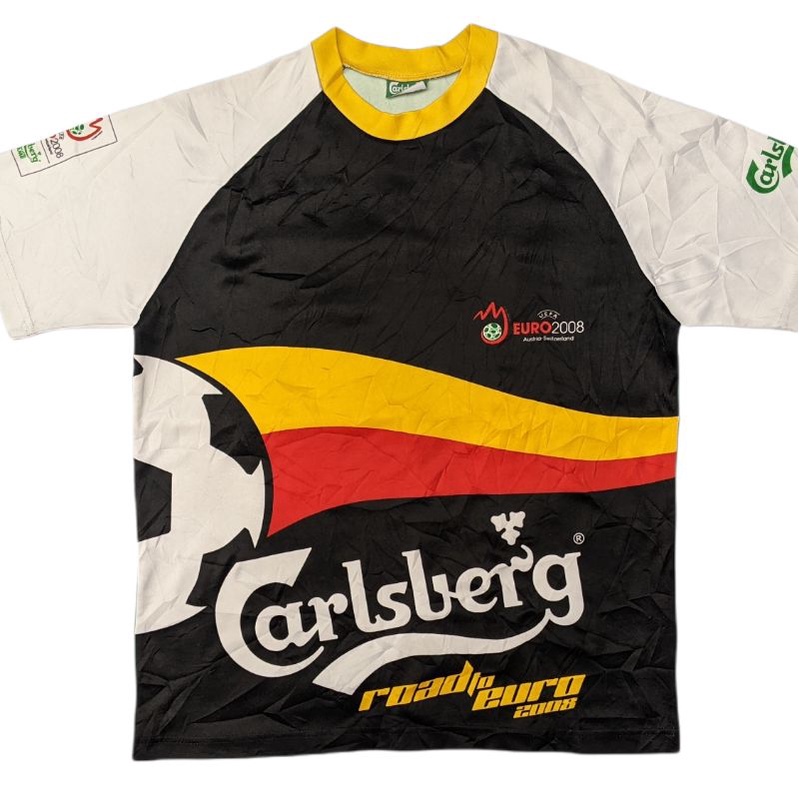 JERSEY VINTAGE JERMAN GERMANY ROAD TO EURO 2008 PIALA DUNIA SECOND BRANDED BEKAS THRIFT